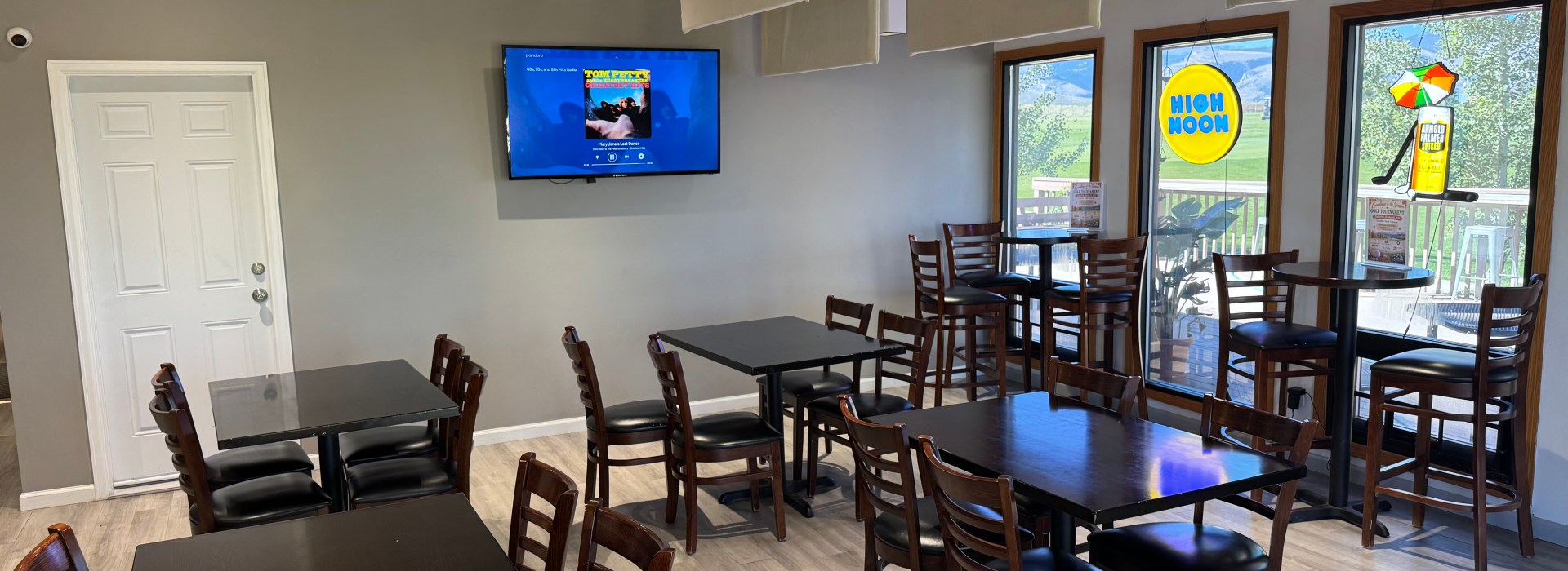 Tables at restaurant
